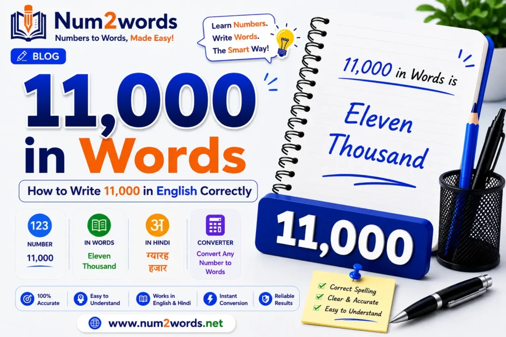 11000 in Words – How to Write 11,000 in English Correctly