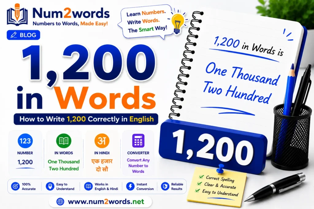 1200 in Words: How to Write 1,200 Correctly in English