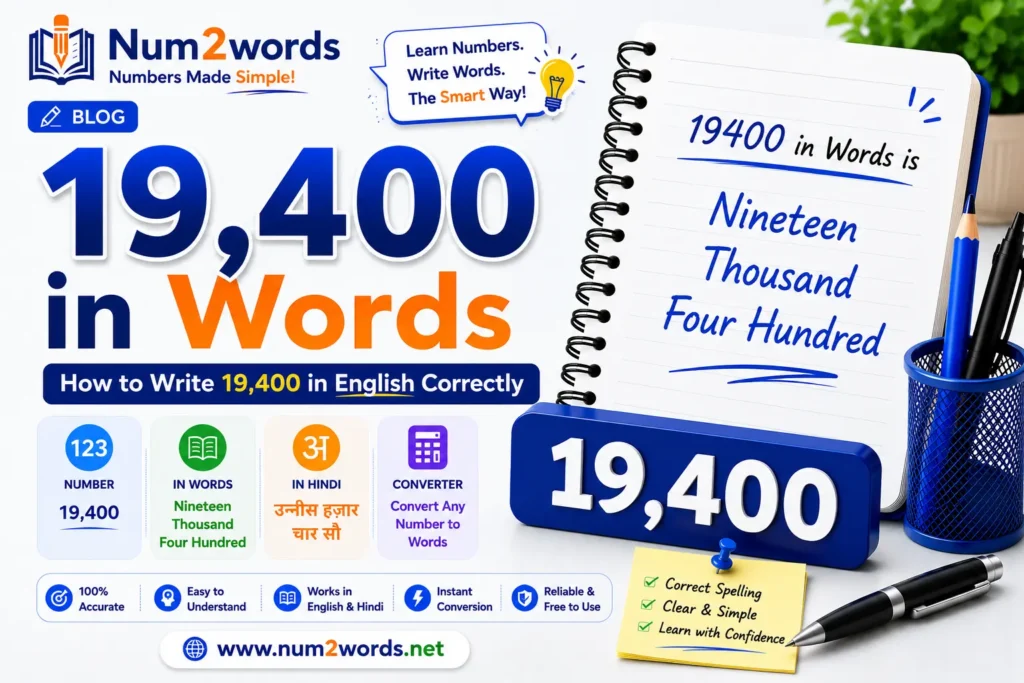 19400 in Words – How to Write 19,400 in English Correctly