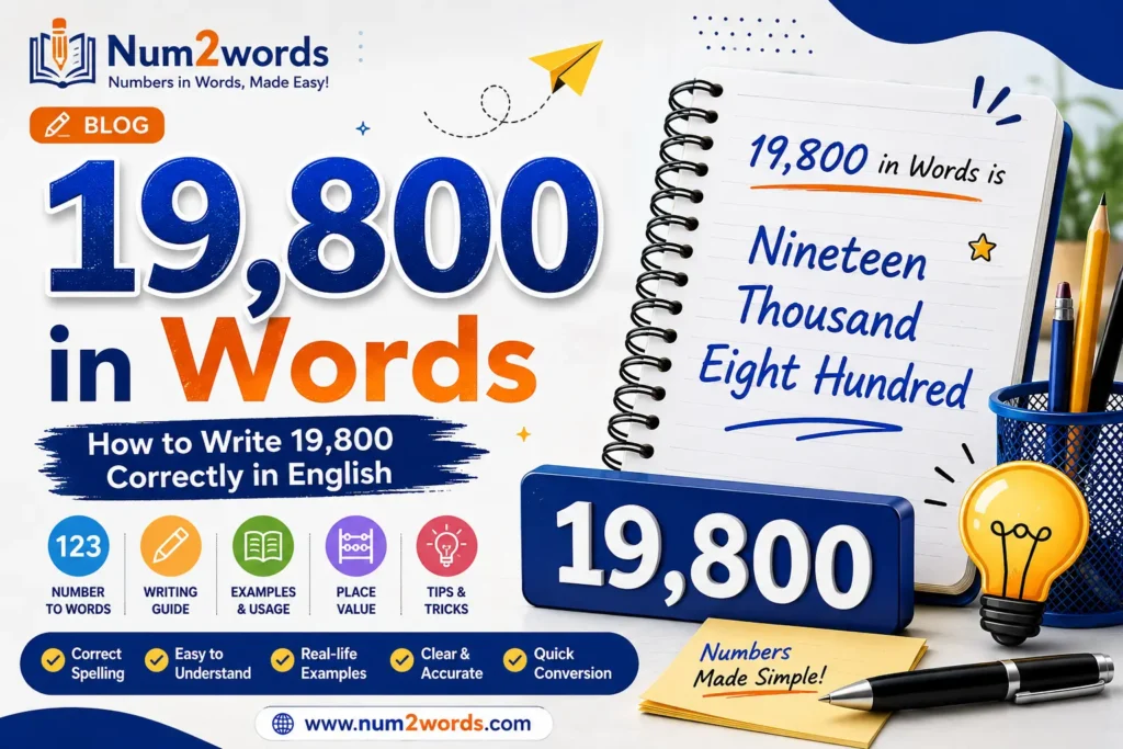 19800 in Words – How to Write 19800 Correctly in English