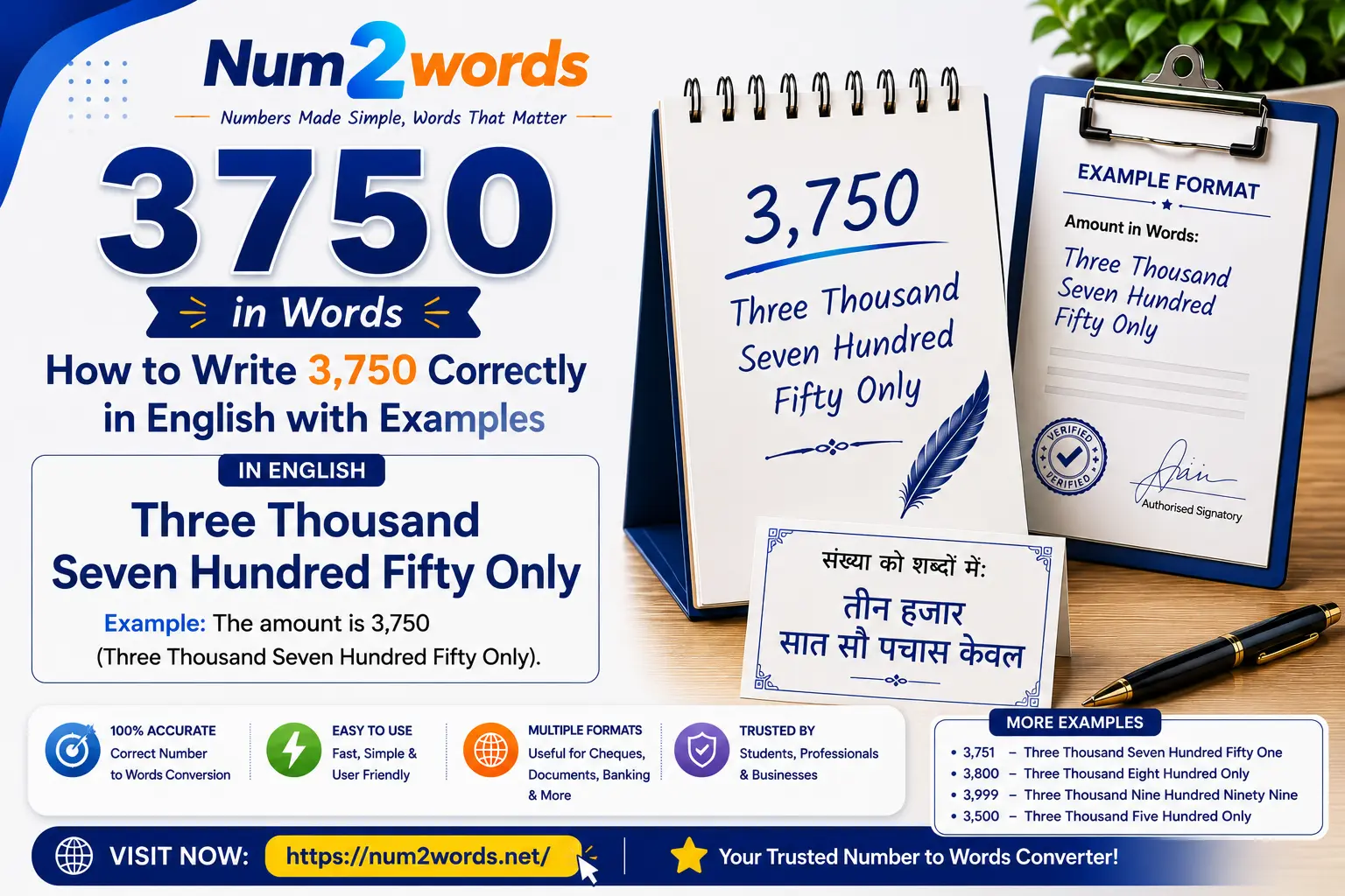 3750 in Words: How to Write 3,750 Correctly in English with Examples