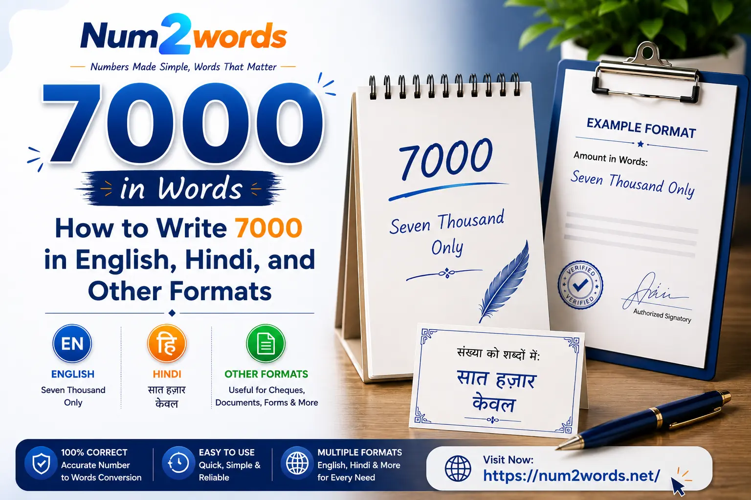 7000 in Words – How to Write 7000 in English, Hindi, and Other Formats